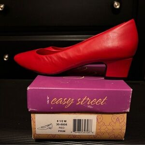 Easy Street Women's Red Heels